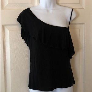 Black French Connection one sleeved top